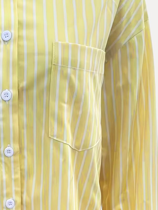 Chemise jaune pour femme