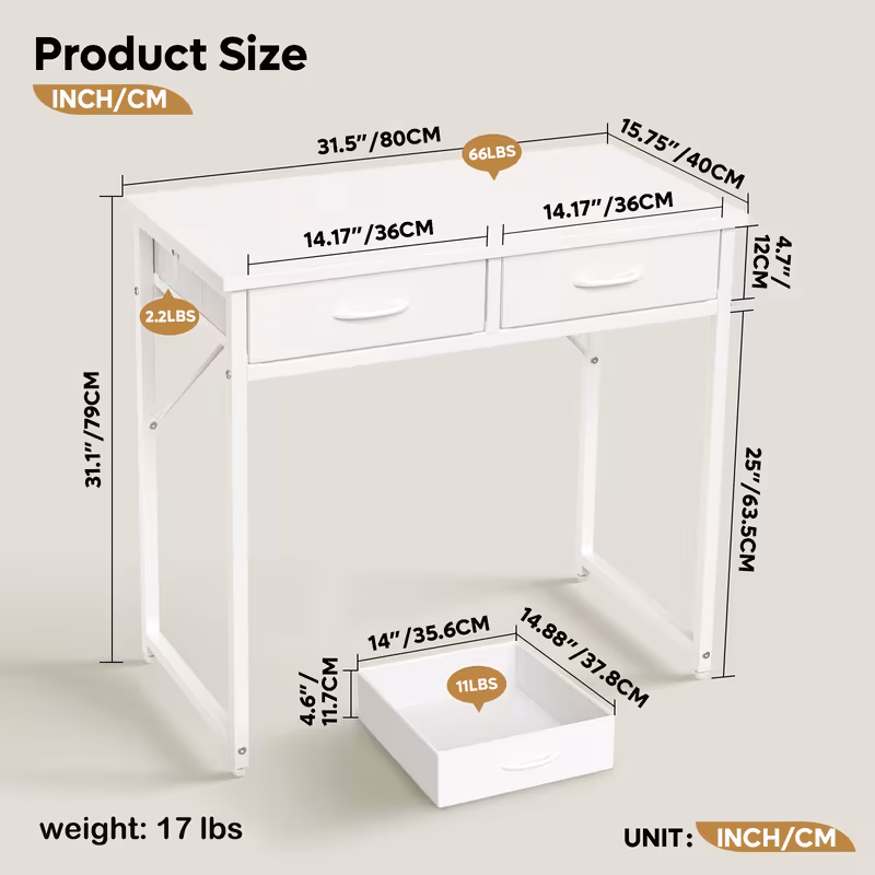 Coiffeuse avec rangement – Image 4